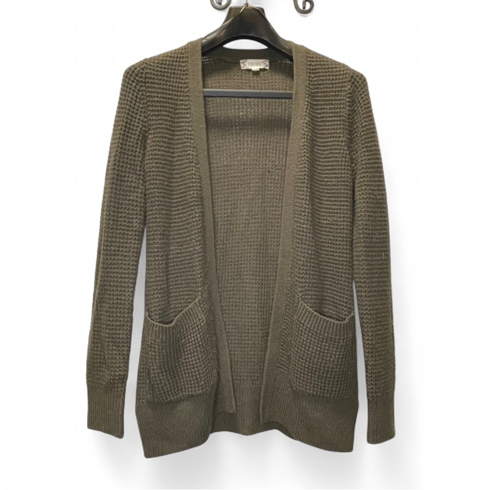 Pink Rose Olive Cardigan Sweater